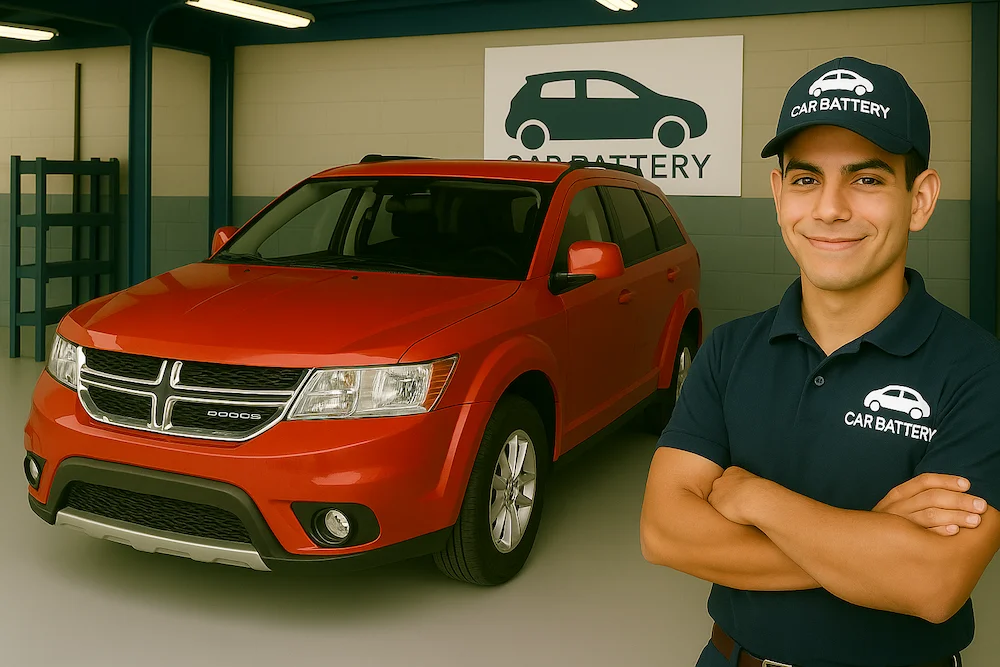 Mecanico carbattery Dodge Journey en taller